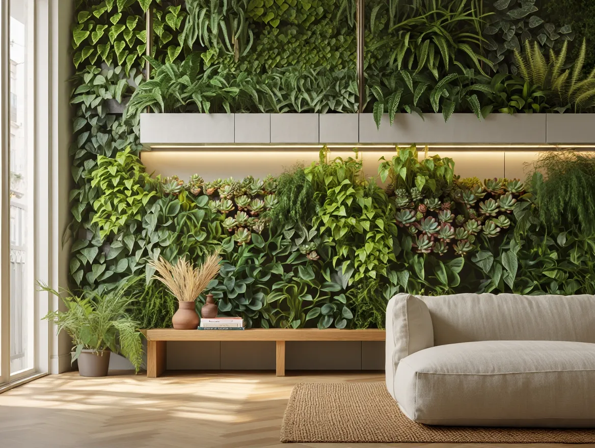 Living wall interior design
